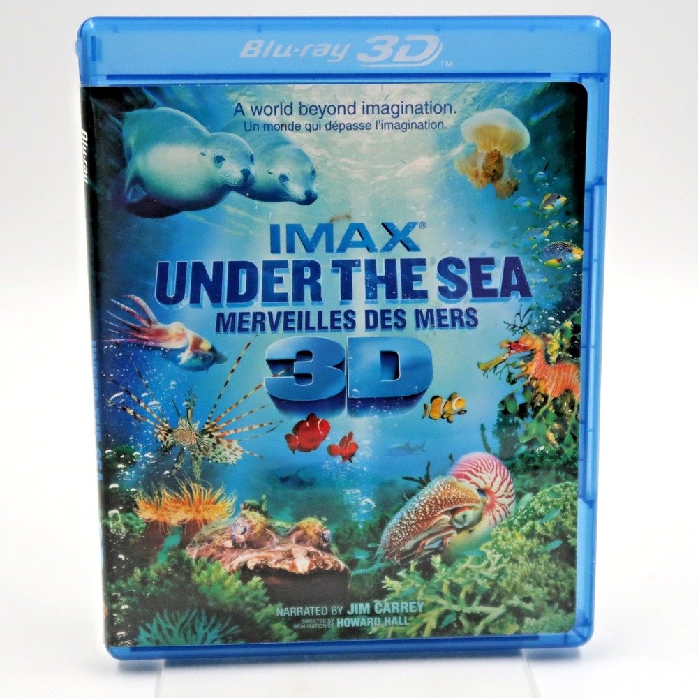 Imax Under the Sea Blu-ray 3D 2009 Movie Warner Bros Jim Carrey G Rating
